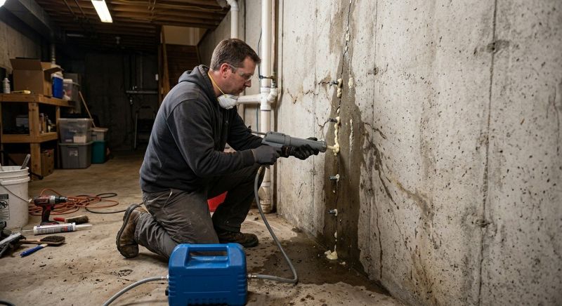 Basement Foundation Repair in Quaker Hill, CT