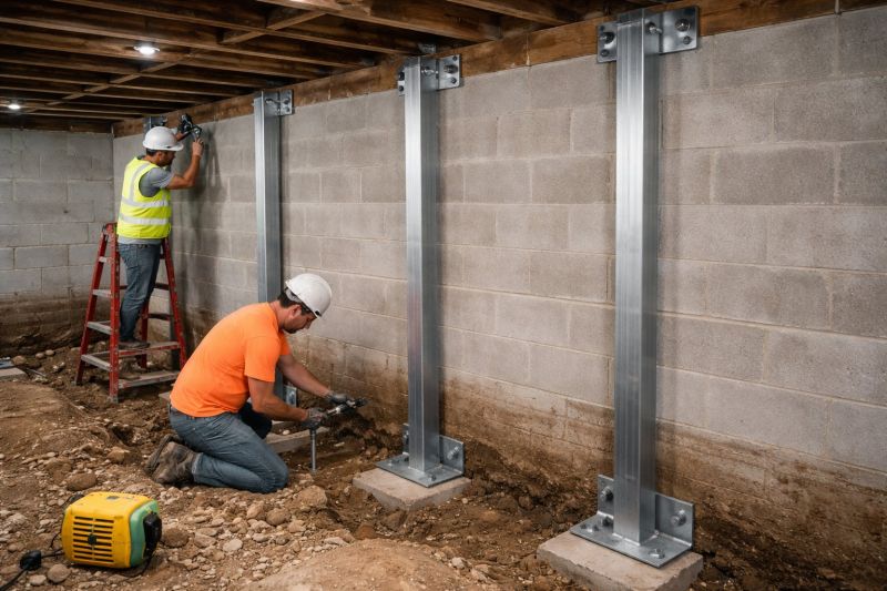 Basement Stabilization in Old Lyme, CT
