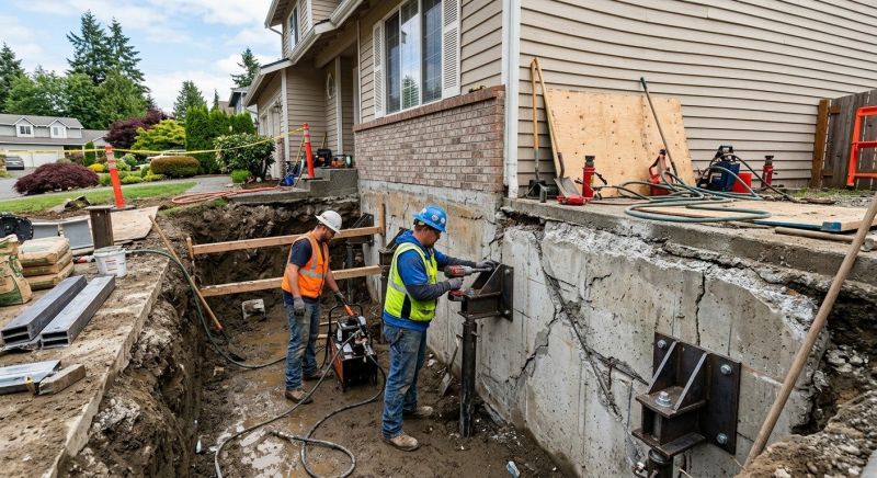 Building Foundation Repair in Waterford, CT