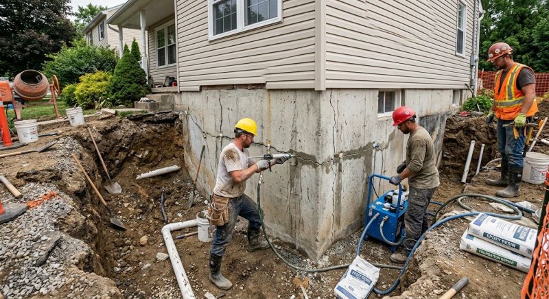 Concrete Foundation Repair in East Hampton, CT