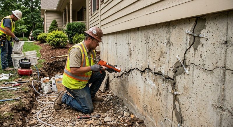 Cracked Foundation Repair in Madison, CT