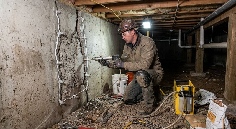 Crawlspace Foundation Repair in New London, CT
