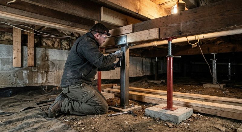 Crawlspace Structural Repair in Old Lyme, CT
