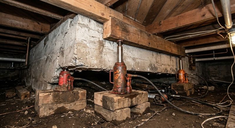 Foundation Jacking in Gales Ferry, CT