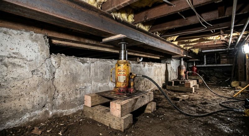 Foundation Jacking in Guilford, CT