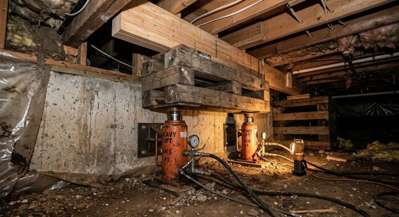 Foundation Jacking in Higganum, CT