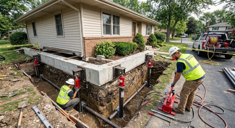Foundation Jacking in Old Saybrook, CT