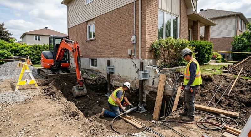 House Foundation Repair in East Lyme, CT