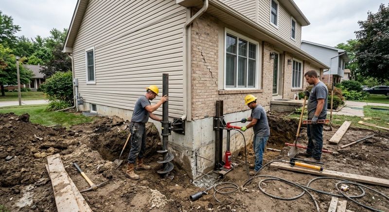 House Foundation Repair in Waterford, CT