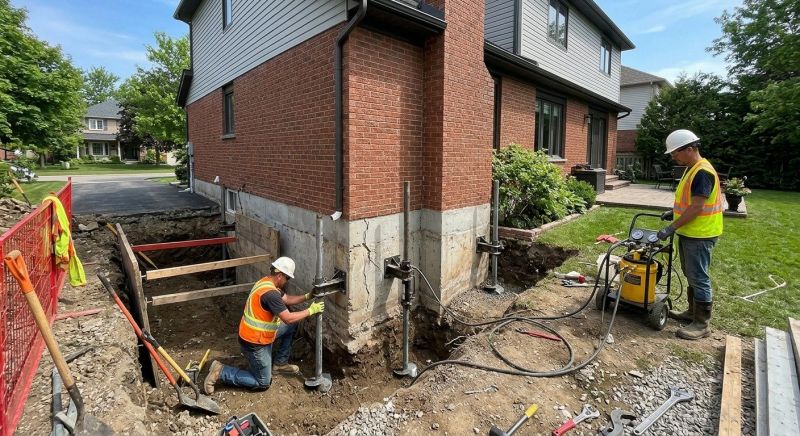House Underpinning in Old Lyme, CT
