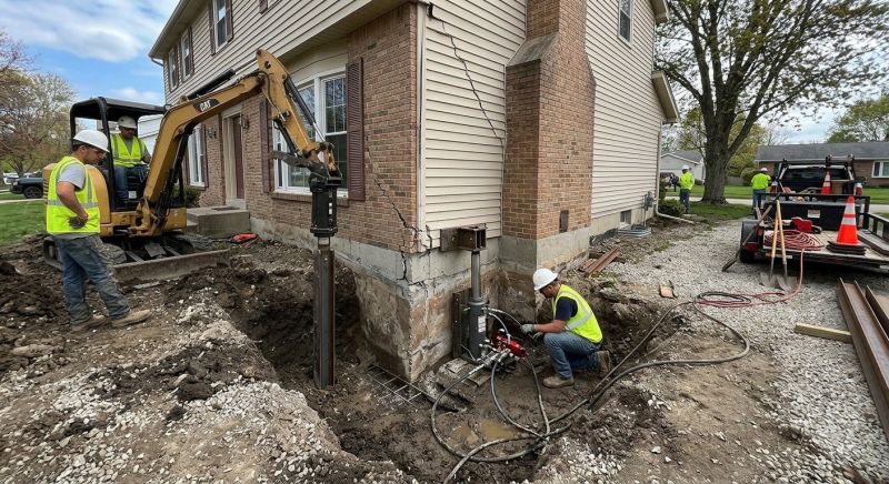Sinking Foundation Repair in Old Lyme, CT